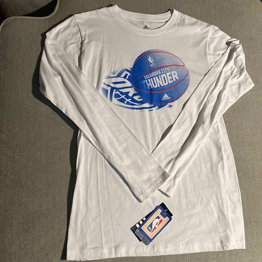 Brand new Okc Thunder Adidas youth long sleeve
